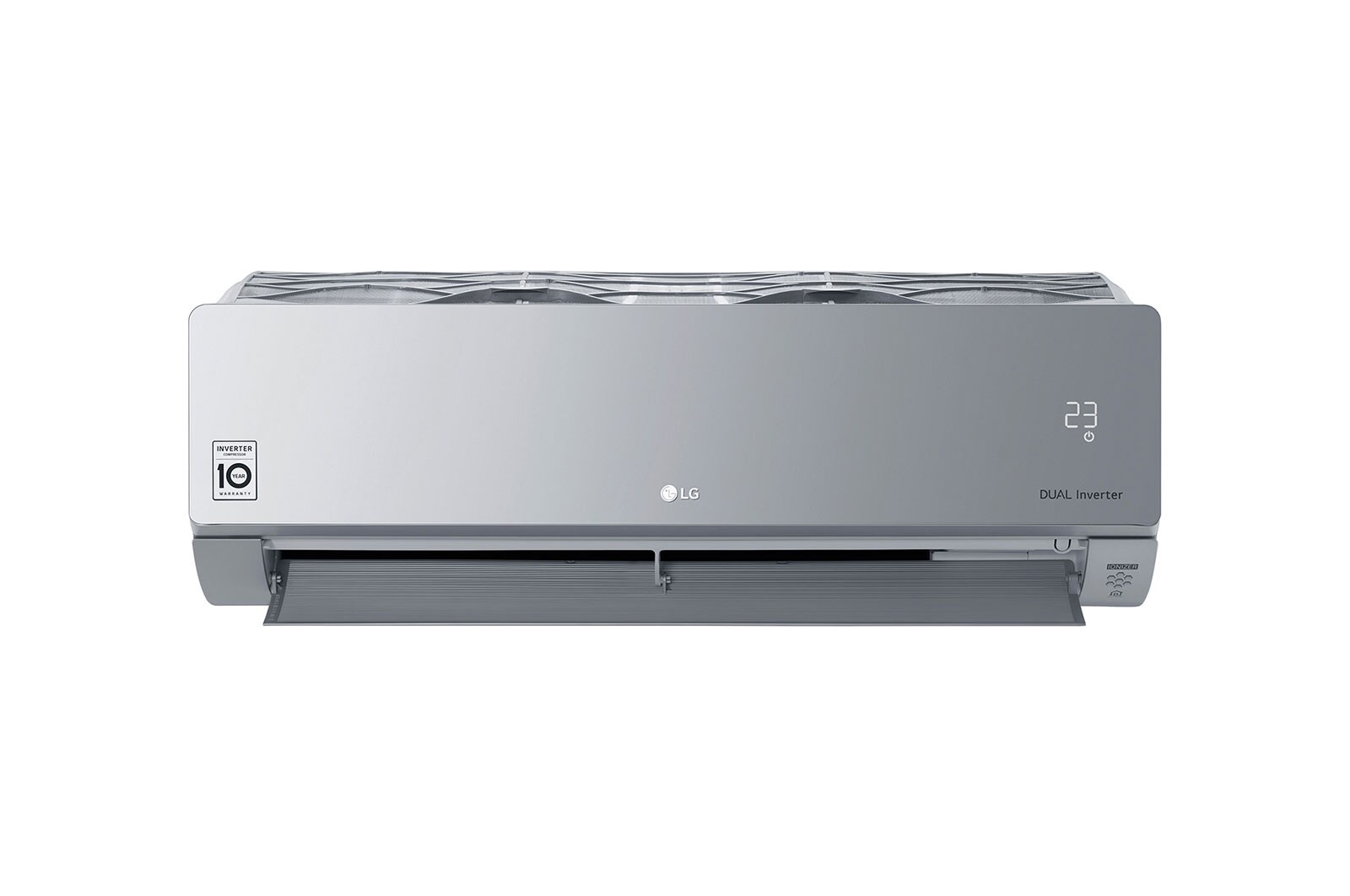 LG ARTCOOL Climatizzatore Inverter 12000 BTU, Silver, Wi-Fi ThinQ, Ionizzatore, AC12SQ