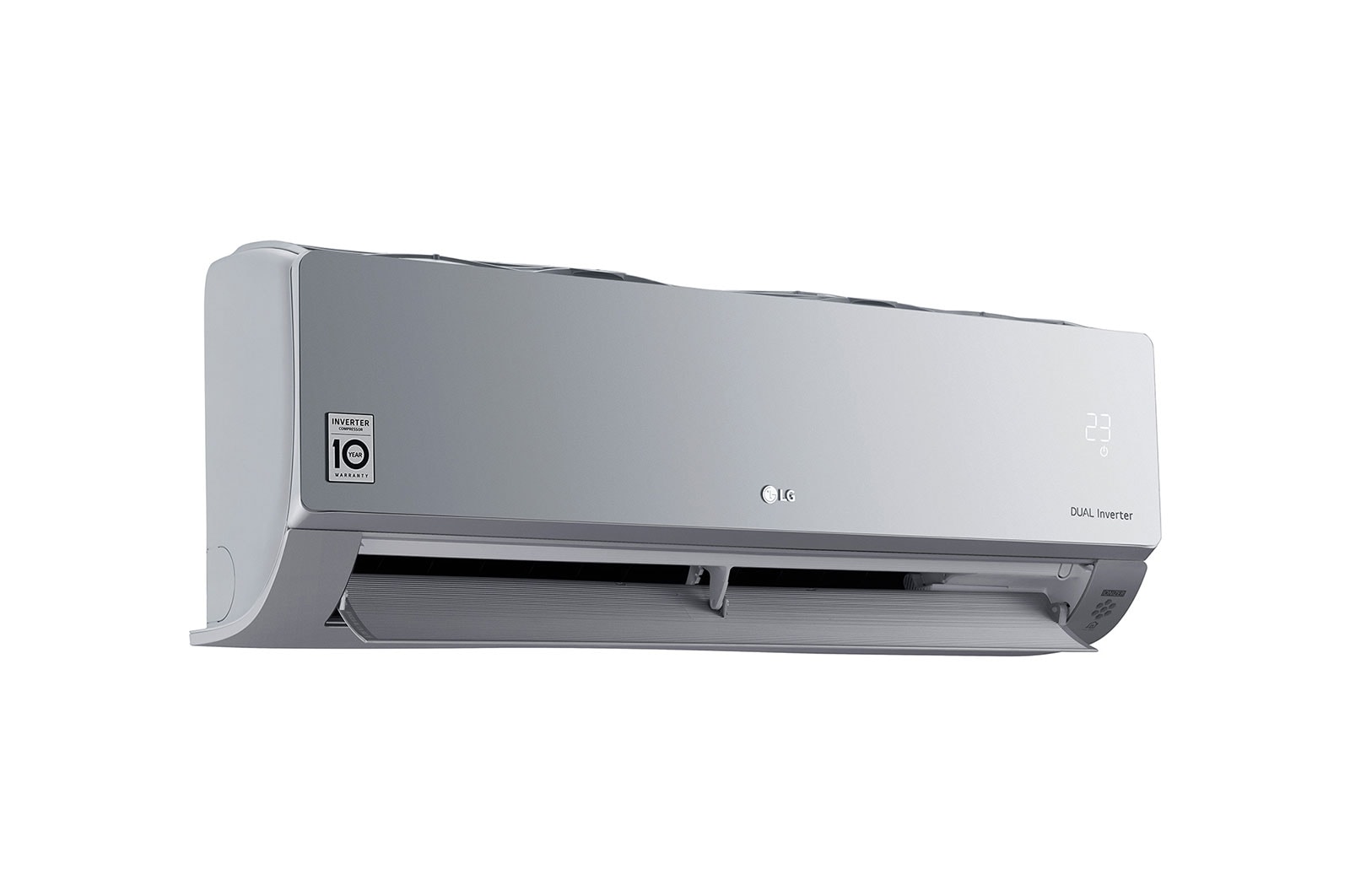 LG ARTCOOL Climatizzatore Inverter 12000 BTU, Silver, Wi-Fi ThinQ, Ionizzatore, AC12SQ