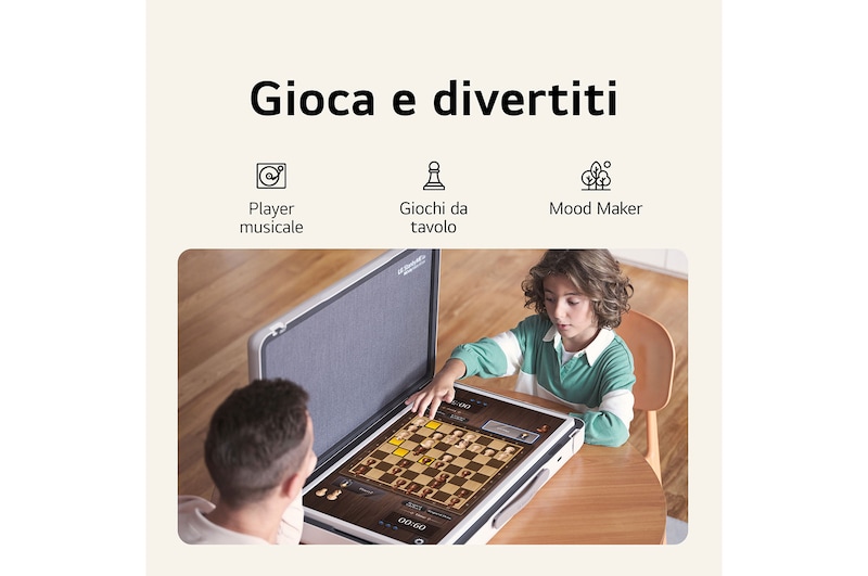 LG StanbyME Go | Schermo portatile da 27'' | Touchscreen inclinabile, Design a valigetta, Batteria integrata, Wi-Fi, WebOS 22, 27LX5QKNA