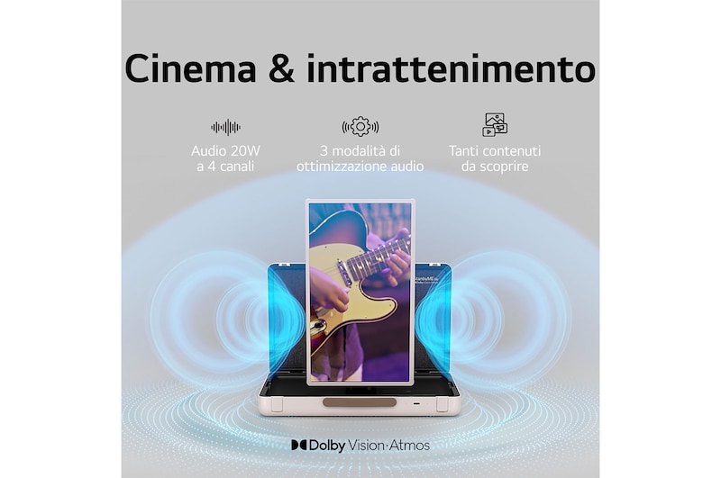 LG StanbyME Go | Schermo portatile da 27'' | Touchscreen inclinabile, Design a valigetta, Batteria integrata, Wi-Fi, WebOS 22, 27LX5QKNA