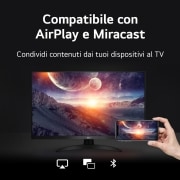 LG Full HD, TV 27 Serie TQ615S, Full HD, IPS, smart TV webOS 22, Nero -  27TQ615S-PZ