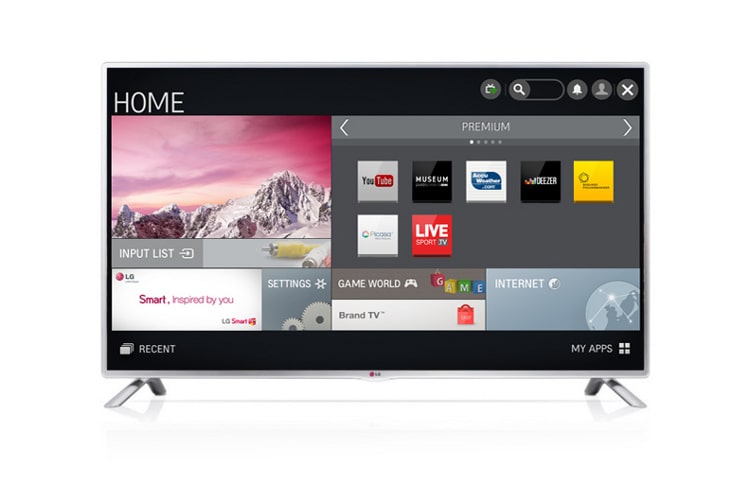 LG TV LED 42 pollici Full HD, Smart TV con DVBT2, DVBS2 e potenza audio 20W 2.0 ch., 42LB570V