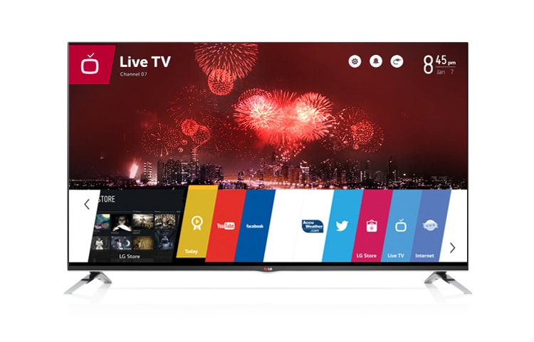 LG TV LED 42 pollici Full HD, Smart TV webOS e Cinema 3D con potenza audio 24W 2.1 ch. Variante colore della serie LB670V., 42LB671V