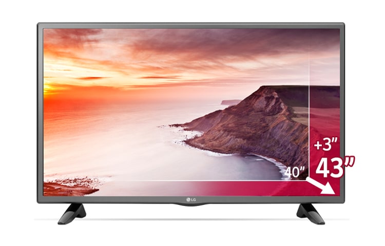 LG TV LED 43 pollici Full HD con DVBT, DVBC e potenza audio 2.0 ch., 43LF5100