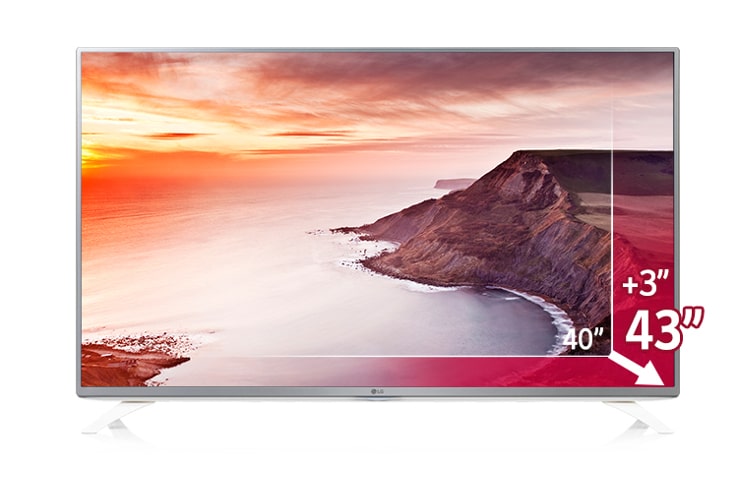 LG TV LED 43 pollici Full HD, Smart TV webOS con DVBT2, DVBS2 e potenza audio 10W 2.0 ch., 43LF590V