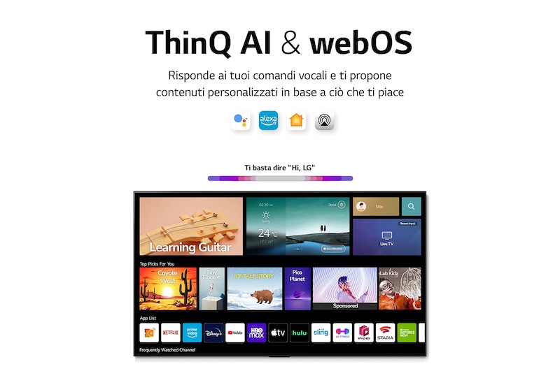 LG TV NanoCell | Serie NANO75 43'' | 4K, α5 Gen5, HDR10, 20W, 3 HDMI, Game Optimizer, Wi-Fi 5, Smart TV WebOS 22, 43NANO756QC