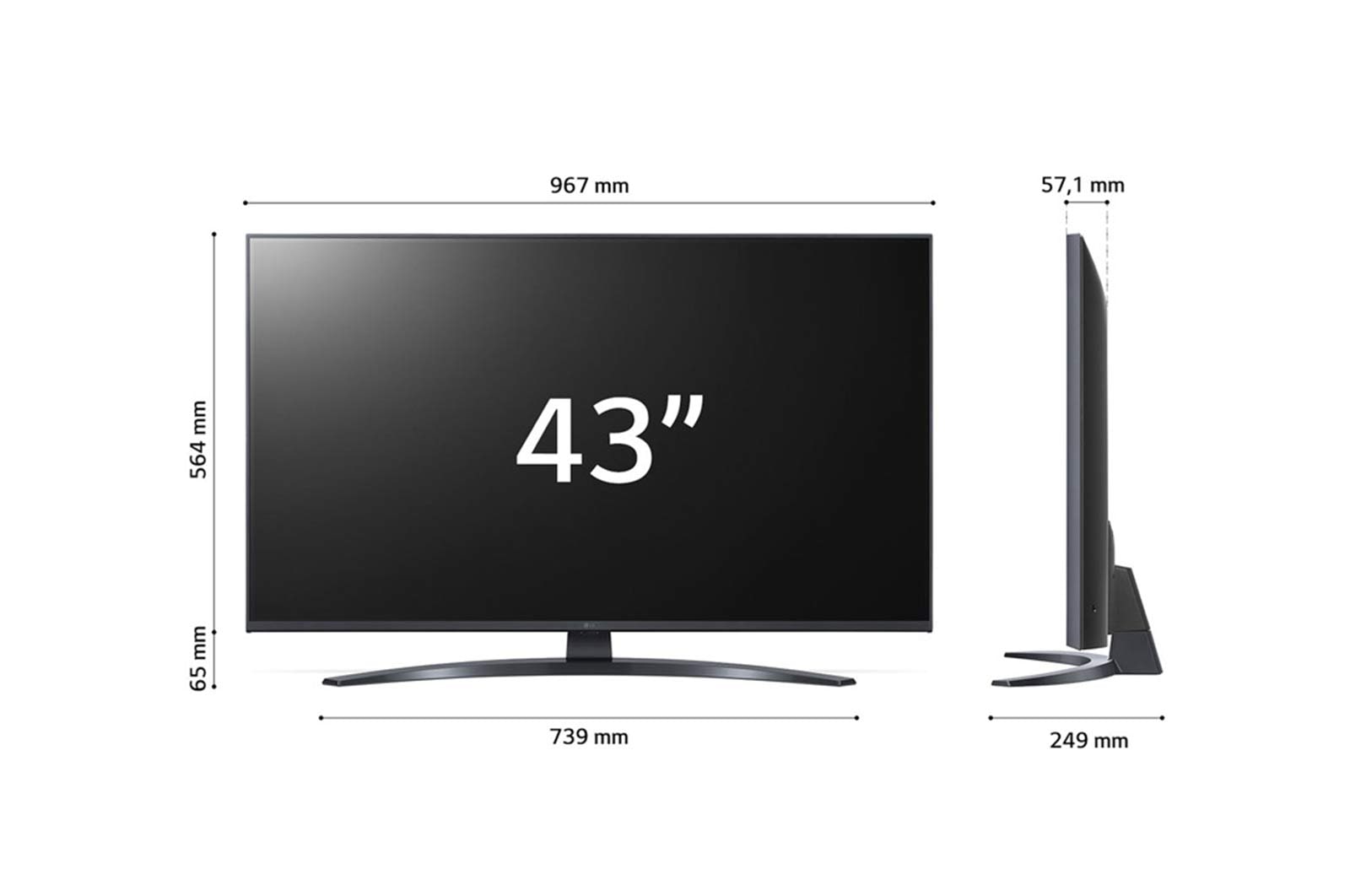 LG UHD | TV 43'' Serie UQ81 | Ultra HD 4K, Smart TV, HDR10 Pro, Filmmaker Mode, 43UQ81006LB