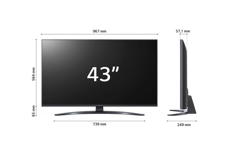 LG UHD | TV 43'' Serie UQ81 | Ultra HD 4K, Smart TV, HDR10 Pro, Filmmaker Mode, 43UQ81006LB