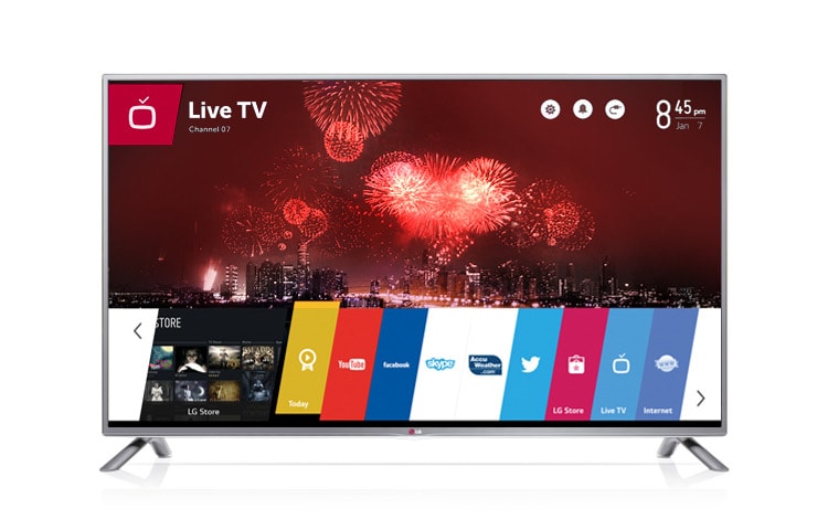 LG TV LED 47 pollici Full HD, Smart TV webOS con DVBT2, DVBS2 e potenza audio 20W 2.0 ch., 47LB630V