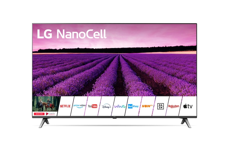 LG TV LED NanoCell AI 4K Cinema HDR 49'' Smart TV DTS Virtual:X Google Assistant e Alexa, 49SM8050PLC