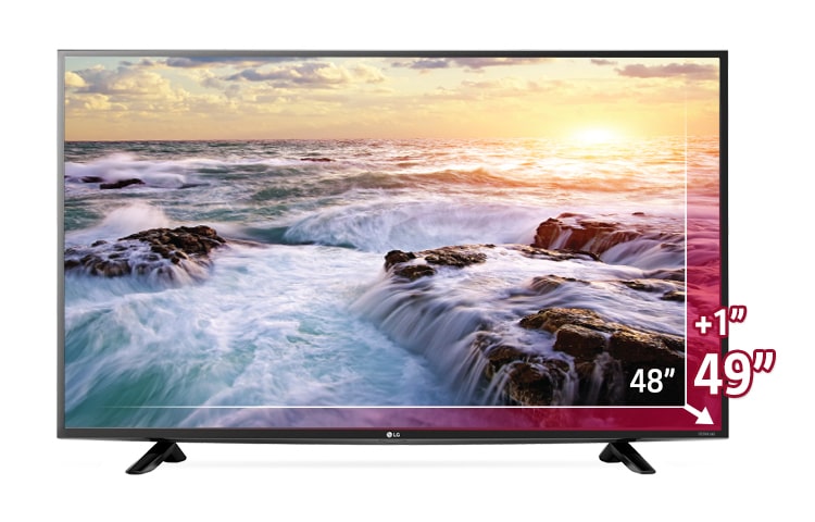 LG TV LED 49 pollici Ultra HD, Smart TV webOS con DVBT2, DVBS2 e potenza audio 20W 2.0 ch., 49UF6407