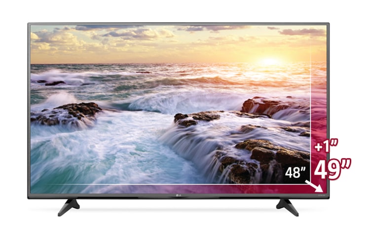 LG TV LED 49 pollici Ultra HD, Smart TV webOS 2.0 con DVBT2, DVBS2 e potenza audio 20W 2.0 ch., 49UF6807