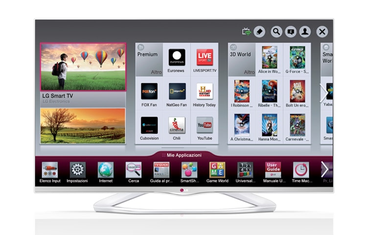 LG 50 pollici Smart TV Cinema 3D, 50LA667S