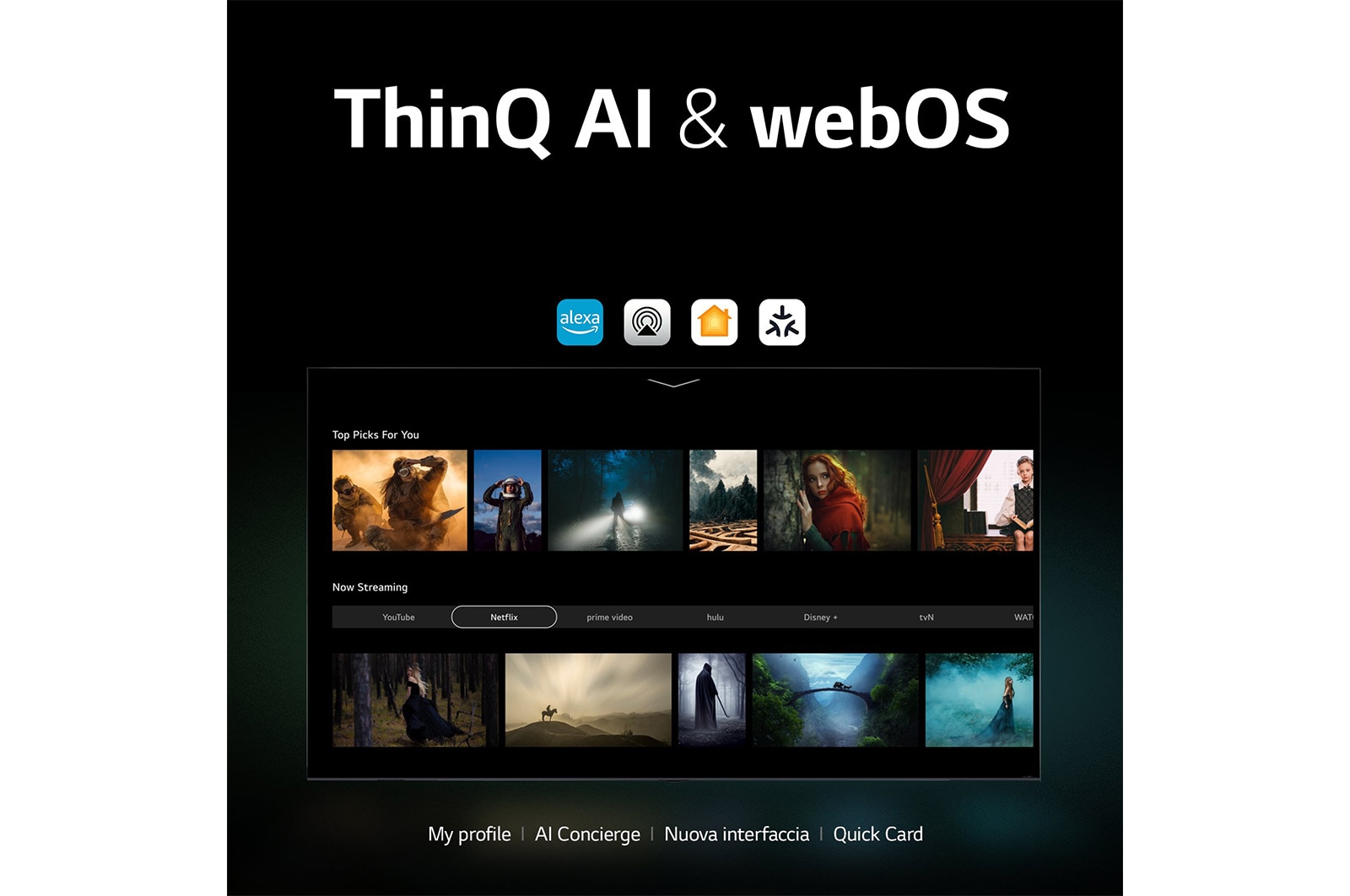 LG TV QNED | Serie QNED75 50'' | 4K, α5 Gen6, HDR10, 20W, 4 HDMI, Game Optimizer, Wi-Fi 5, Smart TV WebOS 23, 50QNED756RA