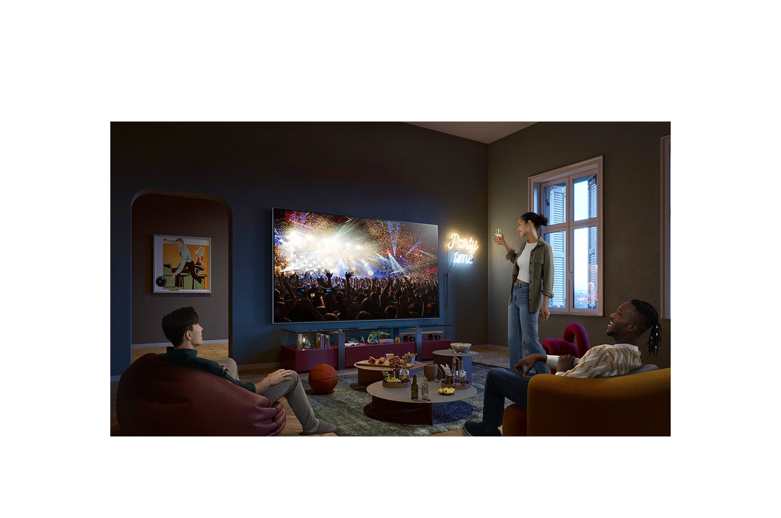 LG TV QNED | Serie QNED75 50'' | 4K, α5 Gen6, HDR10, 20W, 4 HDMI, Game Optimizer, Wi-Fi 5, Smart TV WebOS 23, 50QNED756RA