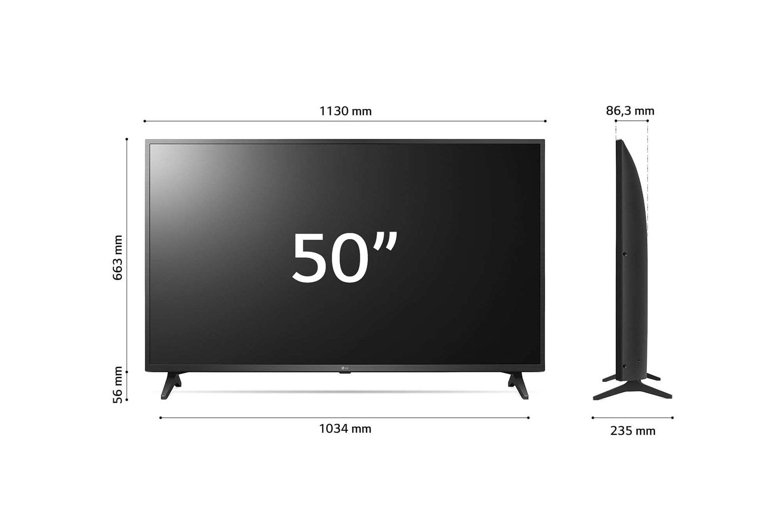 LG Smart TV Ultra HD da 50 pollici, 50UQ75006LF