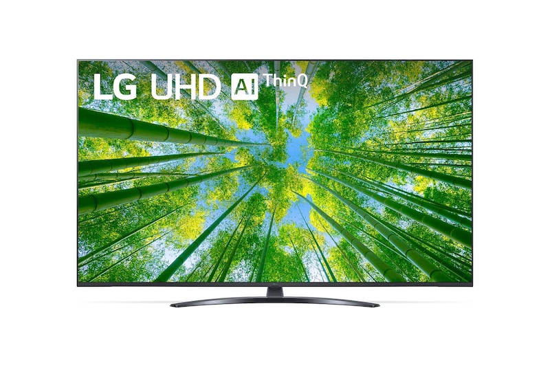 Vista frontale di LG UHD | TV 50'' Serie UQ81 | Ultra HD 4K, Smart TV, HDR10 Pro, Filmmaker Mode 50UQ81006LB