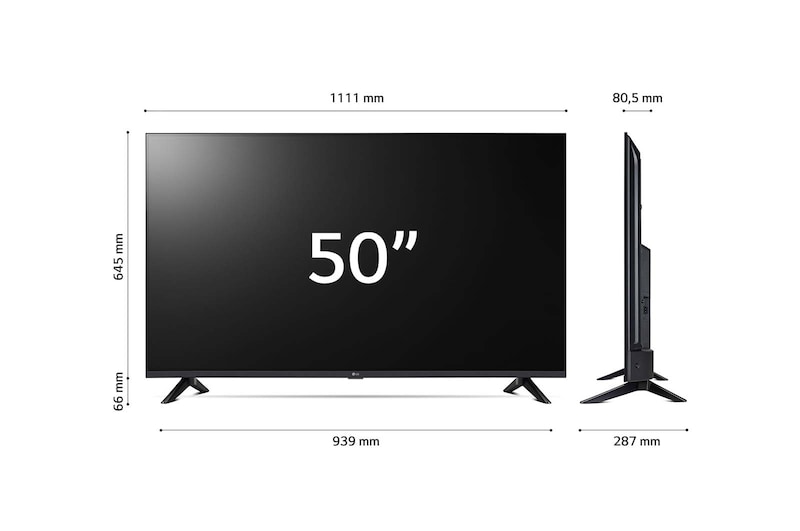 LG TV UHD | Serie UR73 65'' | 4K, α5 Gen6, HDR10, 20W, 3 HDMI, Game Optimizer, Wi-Fi 5, Smart TV WebOS 23, 65UR73006LA