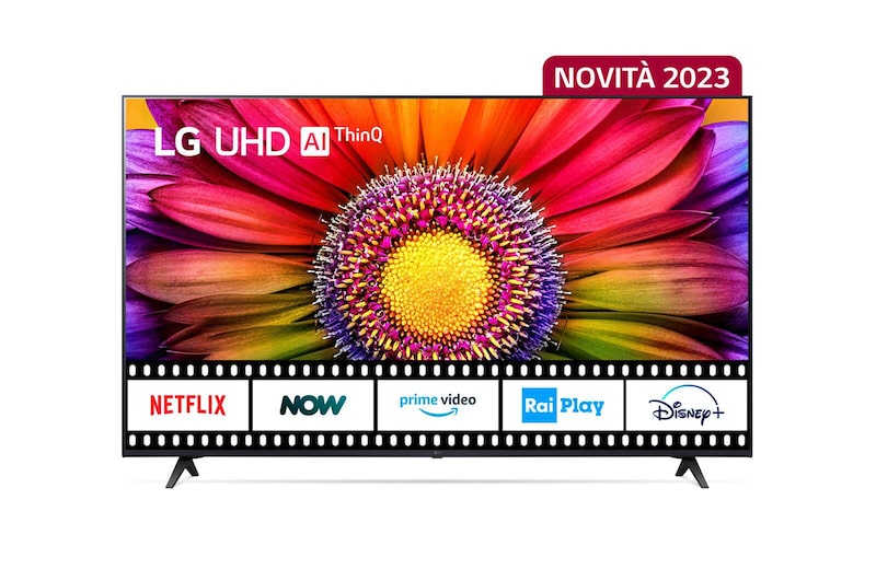LG TV UHD | Serie UR80 50'' | 4K, α5 Gen6, HDR10, 20W, 3 HDMI, Game Optimizer, Wi-Fi 5, Smart TV WebOS 23, 50UR80006LJ