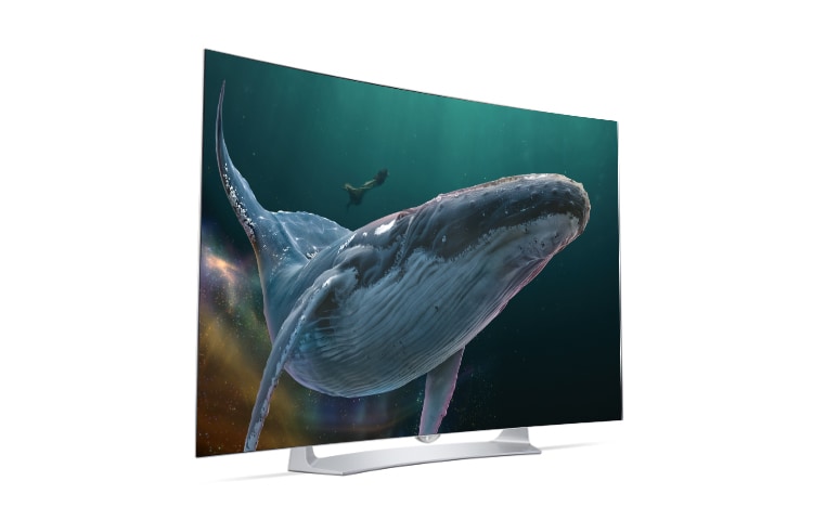 LG TV OLED Curvo 55 pollici Full HD, Smart TV webOS 2.0 Cinema 3D, DVBT2, DVBS2 e audio 20W 2.0 ch., 55EG910V