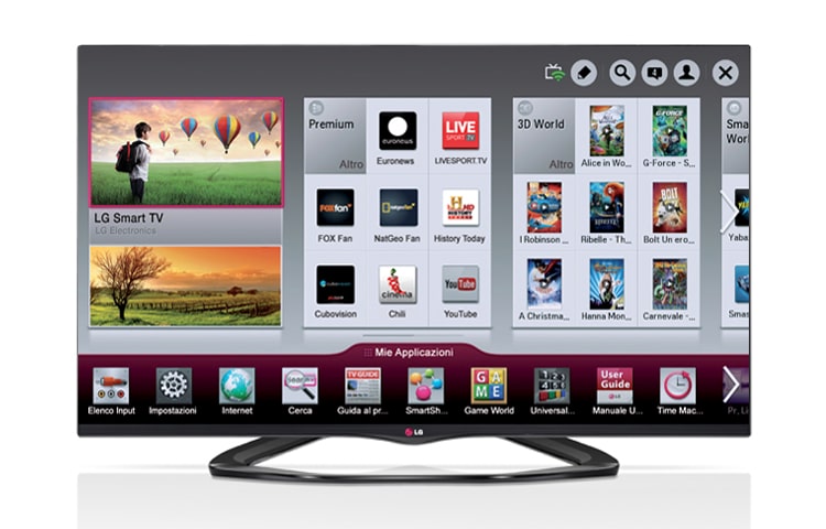 LG 55 pollici Smart TV Cinema 3D, 55LA660S
