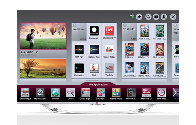 LG 55 pollici Smart TV Cinema 3D, 55LA740S