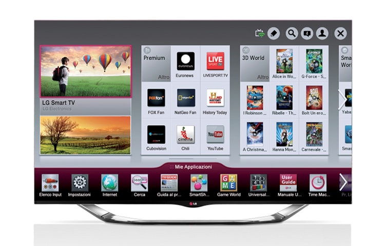 LG 55 pollici Smart TV Cinema 3D, 55LA860V