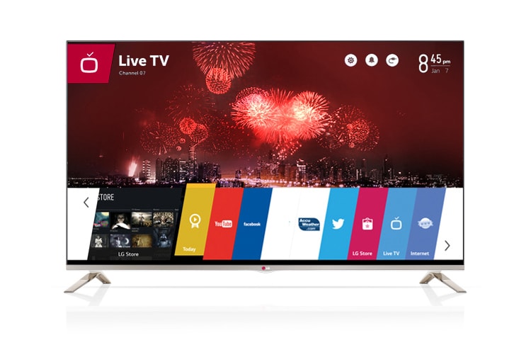 LG TV LED 55 pollici Full HD, Smart TV WebOS e Cinema 3D con potenza audio 24W 2.1 ch. Variante colore della serie LB670V., 55LB679V