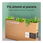 LG TV NanoCell | Serie NANO75 55'' | 4K, α5 Gen5, HDR10, 20W, 3 HDMI, Game Optimizer, Wi-Fi 5, Smart TV WebOS 22, 55NANO756QC