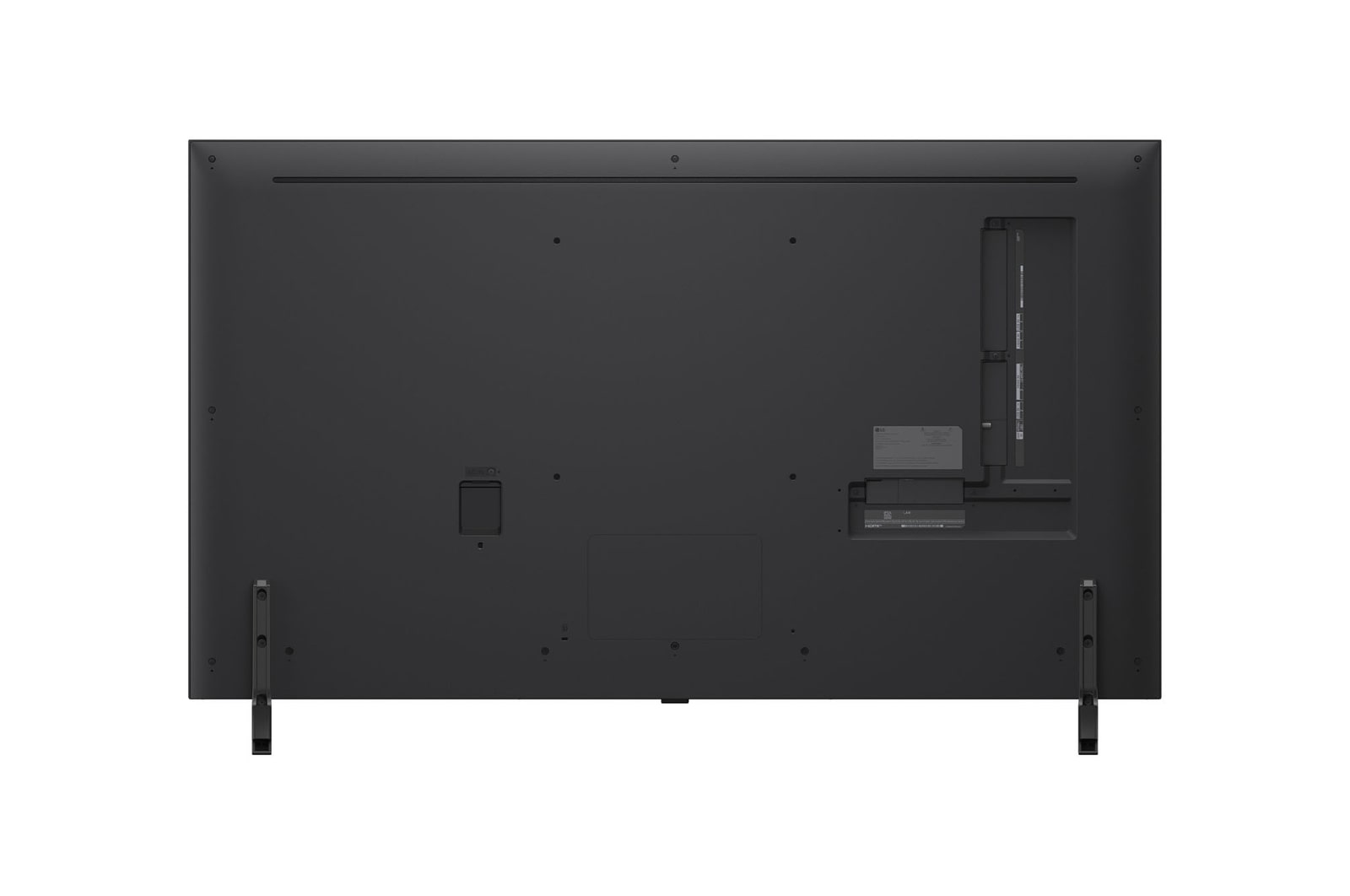 Vista posteriore del TV LG QNED80