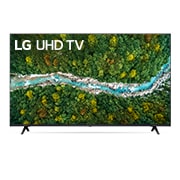 Vista frontale di LG UHD TV 55&#39;&#39; Serie UP77006LB - LED 4K Smart TV webOS 6.0 Quad Core Processor 55UP77006LB