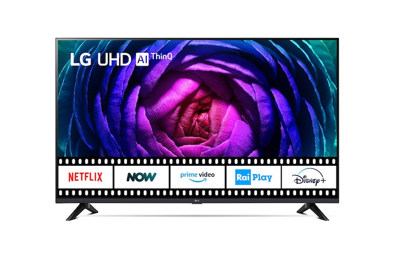 LG TV UHD | Serie UR74 55'' | 4K, α5 Gen6, HDR10, 20W, 3 HDMI, Game Optimizer, Wi-Fi 5, Smart TV WebOS 23, 55UR74006LB