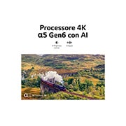 LG TV UHD | Serie UR74 55'' | 4K, α5 Gen6, HDR10, 20W, 3 HDMI, Game Optimizer, Wi-Fi 5, Smart TV WebOS 23, 55UR74006LB