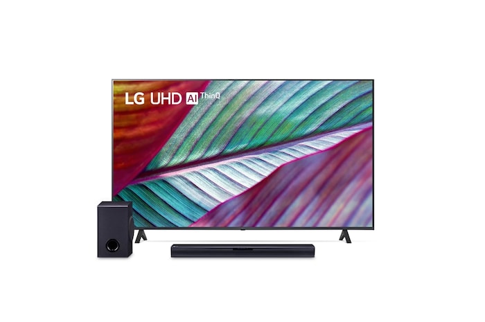 Vista frontale del TV