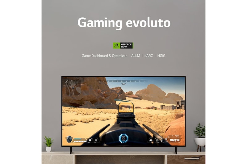 LG TV UHD | Serie UR80 55'' | 4K, α5 Gen6, HDR10, 20W, 3 HDMI, Game Optimizer, Wi-Fi 5, Smart TV WebOS 23, 55UR80006LJ