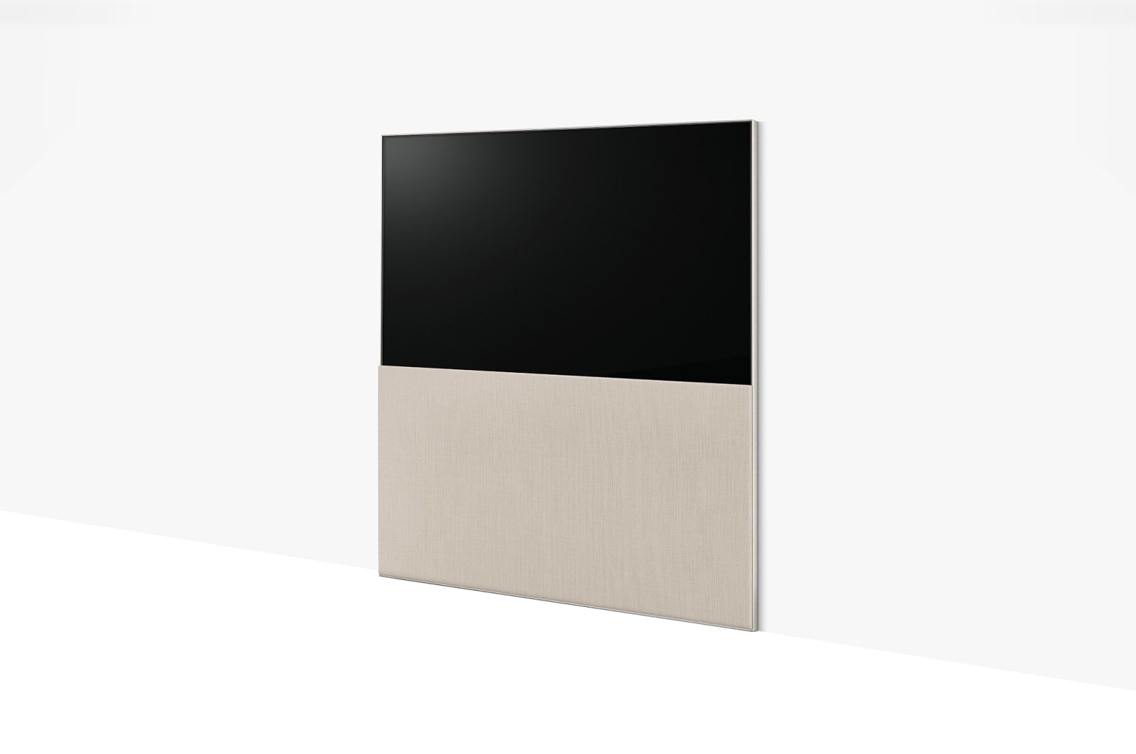 LG OLED evo | TV 65'' Serie Objet Collection Easel ART90E6 | OLED 4K, Design con cover in tessuto Kvadrat scorrevole, 65ART90E6QA