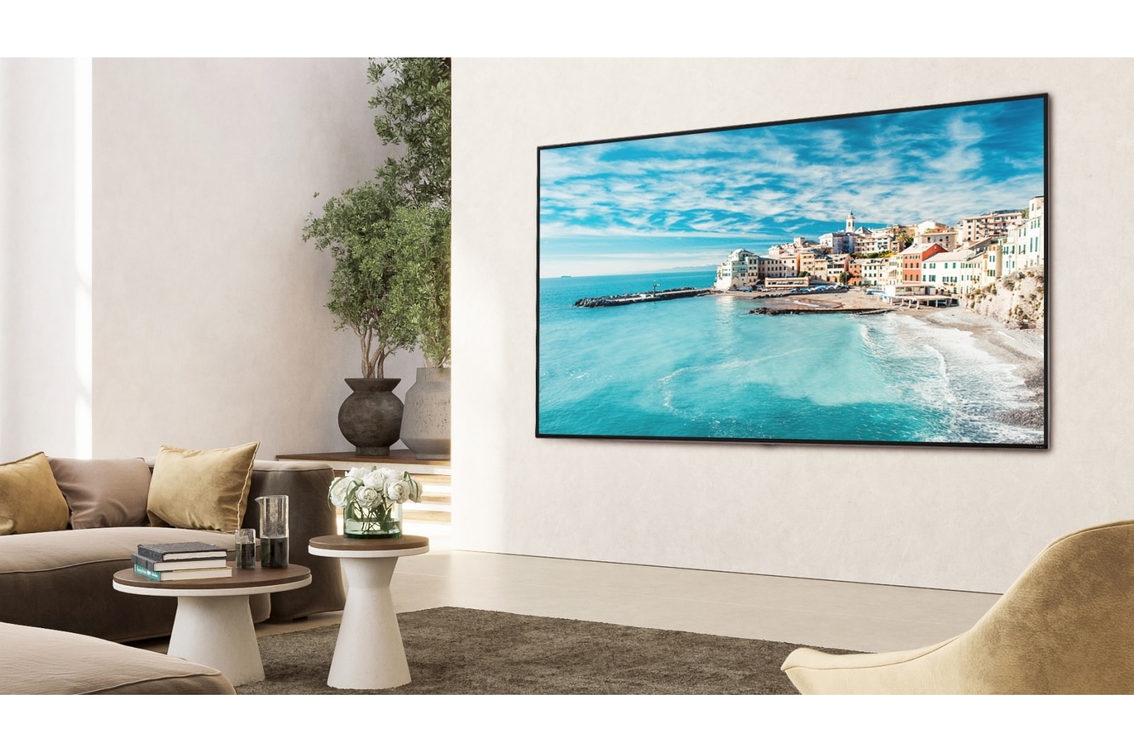 LG TV QNED | Serie QNED81 50'' | 4K, α7 Gen6, HDR10, 20W, 4 HDMI, VRR, FreeSync, Wi-Fi 5, Smart TV WebOS 23, 50QNED816RE