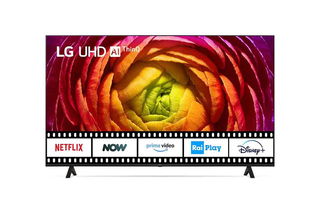 LG TV UHD | Serie UR76 65'' | 4K, α5 Gen6, HDR10, 20W, 3 HDMI, Game Optimizer, Wi-Fi 5, Smart TV WebOS 23, 65UR76006LL