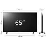 LG TV UHD | Serie UR76 65'' | 4K, α5 Gen6, HDR10, 20W, 3 HDMI, Game Optimizer, Wi-Fi 5, Smart TV WebOS 23, 65UR76006LL