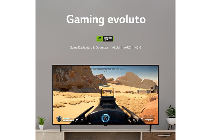 LG TV UHD | Serie UR80 65'' | 4K, α5 Gen6, HDR10, 20W, 3 HDMI, Game Optimizer, Wi-Fi 5, Smart TV WebOS 23, 65UR80006LJ