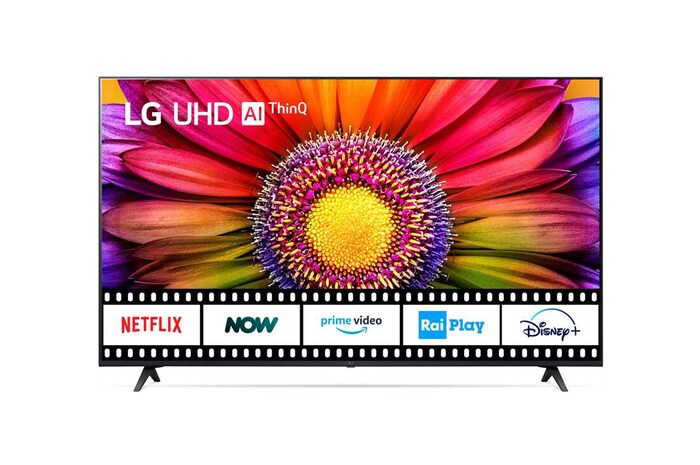 LG TV UHD | Serie UR80 65'' | 4K, α5 Gen6, HDR10, 20W, 3 HDMI, Game Optimizer, Wi-Fi 5, Smart TV WebOS 23, 65UR80006LJ