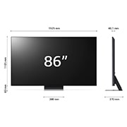 LG TV QNED MiniLED | Serie QNED86 86'' | 4K, α7 Gen6, Dolby Vision, 40W, 4 HDMI, VRR, FreeSync, Wi-Fi 5, Smart TV WebOS 23, 86QNED866RE