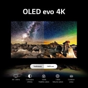 LG TV OLED evo | Serie C3 48'' | 4K, α9 Gen6, Dolby Vision, 40W, 4 HDMI con VRR, G-Sync, Wi-Fi 5, Smart TV WebOS 23, OLED48C34LA