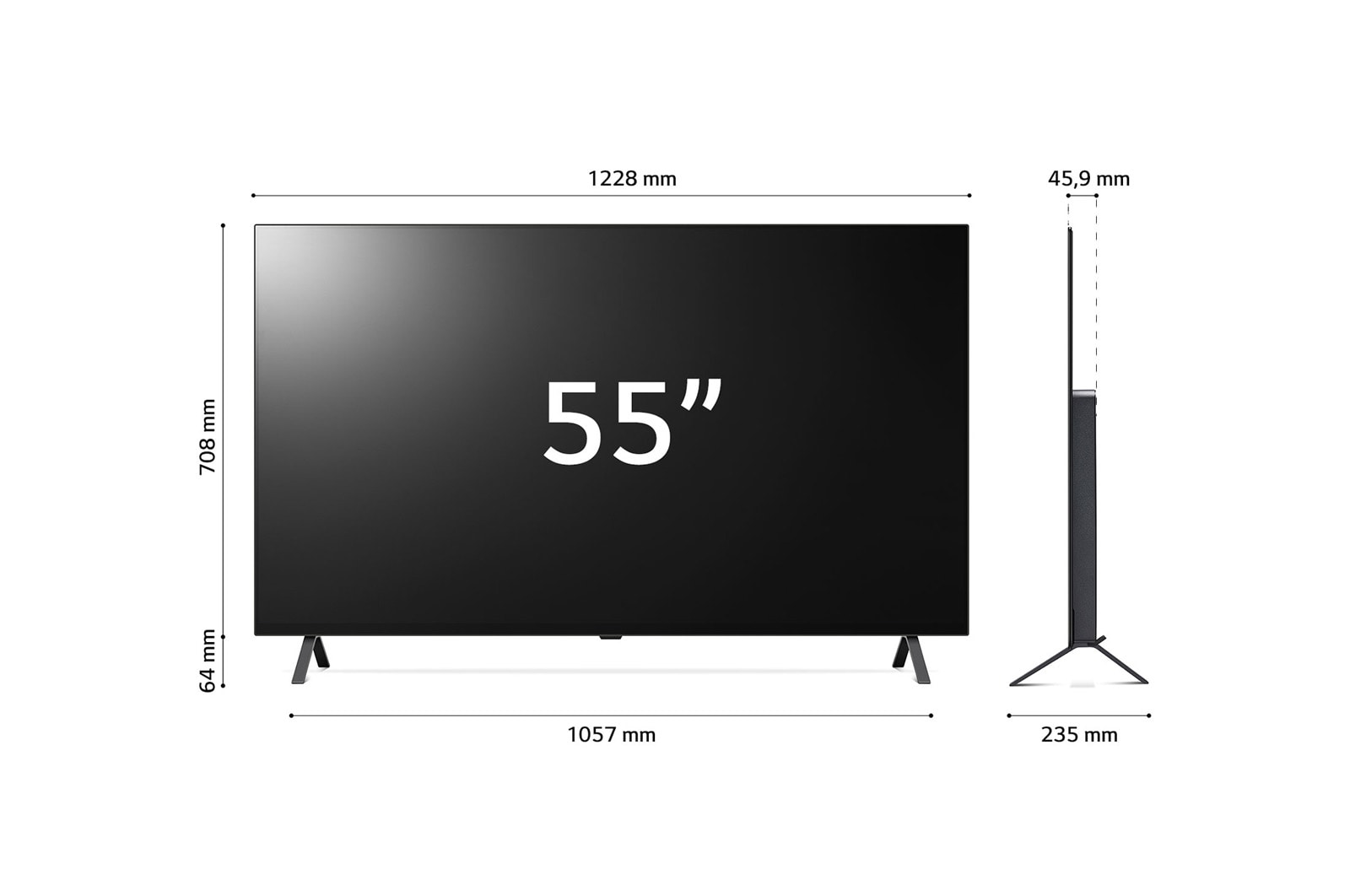 LG Smart TV OLED 4K da 55 pollici LG, OLED55A26LA