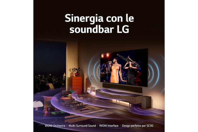 LG TV OLED evo | Serie C3 55'' | 4K, α9 Gen6, Dolby Vision, 40W, 4 HDMI con VRR, G-Sync, Wi-Fi 5, Smart TV WebOS 23, OLED55C34LA