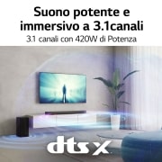 LG OFFERTA TV + Soundbar: TV OLED Serie CS6 55” + Soundbar S65Q 420W 3.1 canali, OLED55CS6LA.S65Q