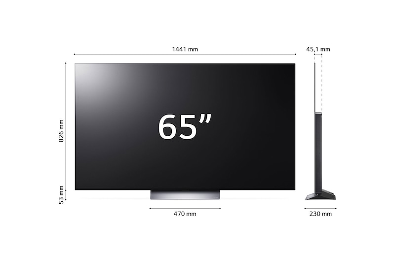 LG Smart TV da 65 pollici OLED evo LG, OLED65C24LA