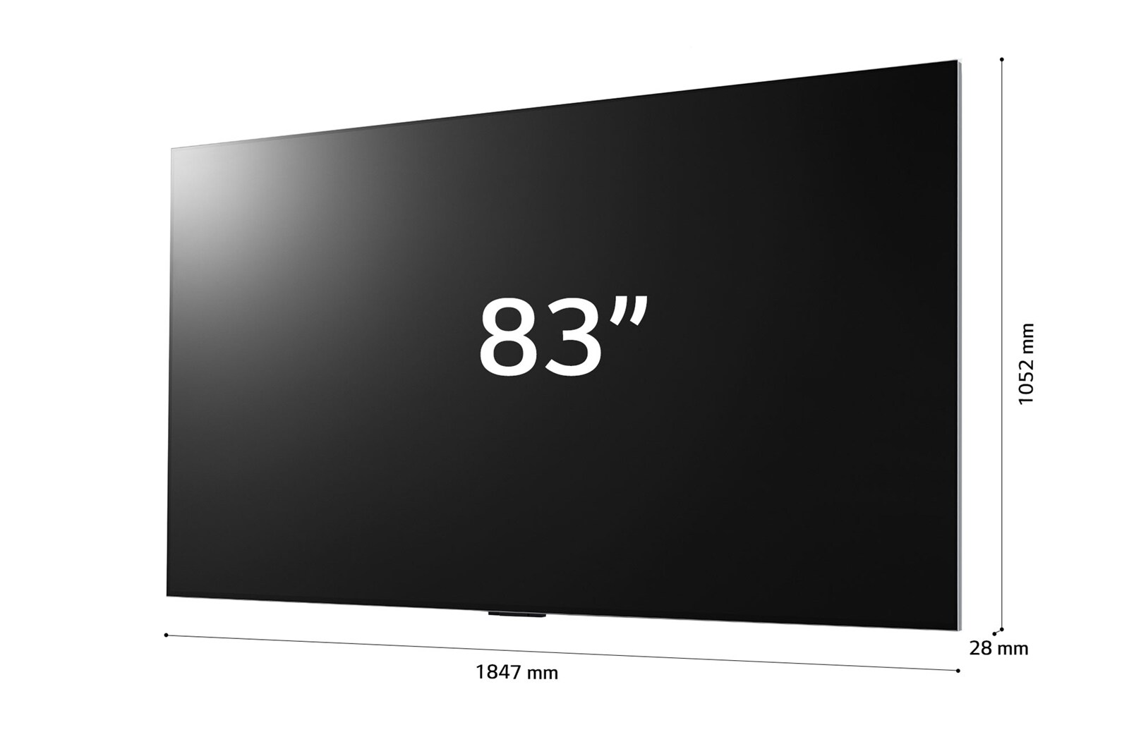 LG OLED evo Gallery Edition | TV 83'' Serie G2 | OLED 4K, Smart TV, Dolby Vision IQ e Atmos, OLED83G26LA