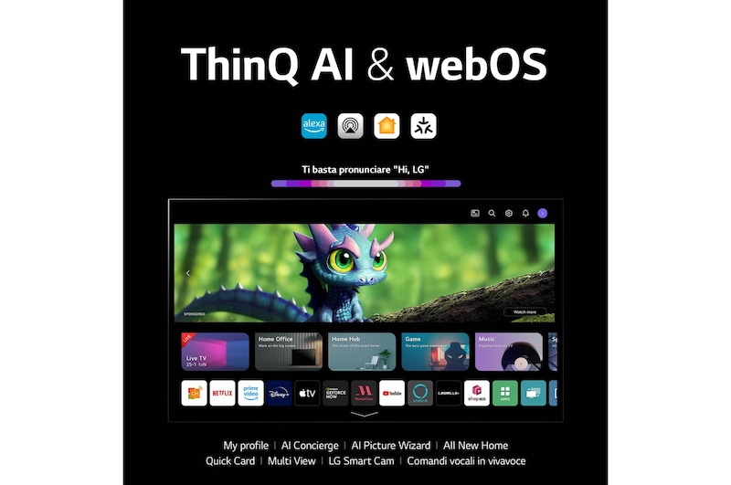 LG TV OLED evo | Serie G3 55'' | 4K, α9 Gen6, Brightness Booster Max, 60W, 4 HDMI con VRR, G-Sync, Wi-Fi 6, Smart TV WebOS 23, OLED55G36LA