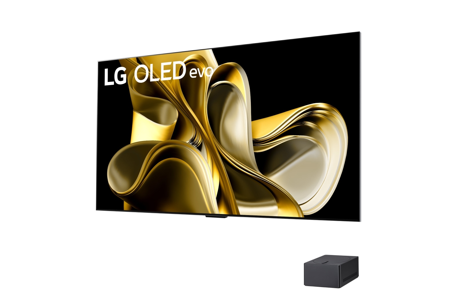 Slightly left-facing angled view of LG OLED M3 from above